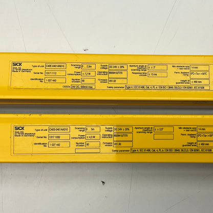 Sick C4000 Eco Light Safety Curtain Set-Safety Light Curtain Set-Used Industrial Parts