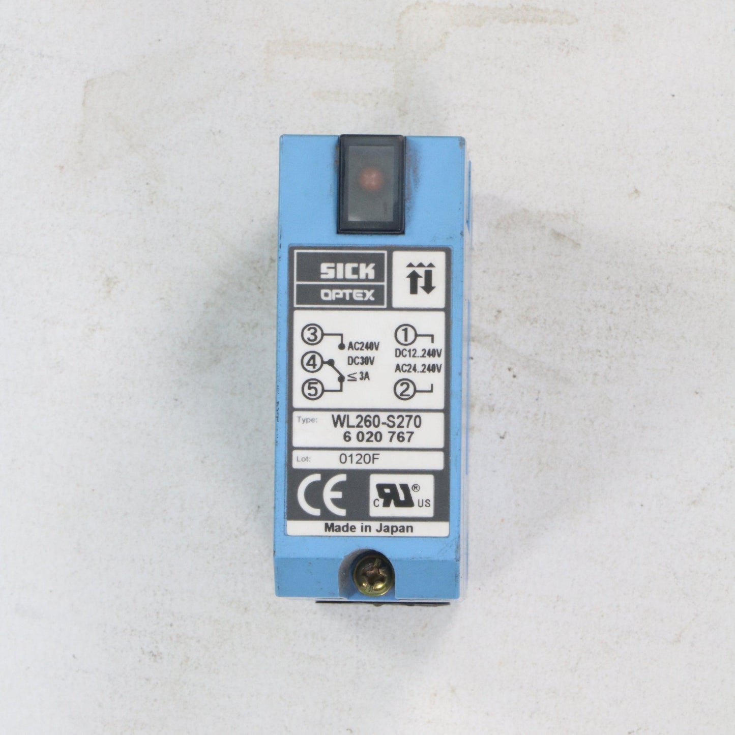 Sick Optex WL260-S270 Photoelectric Sensor-Photoelectric Sensor-Used Industrial Parts