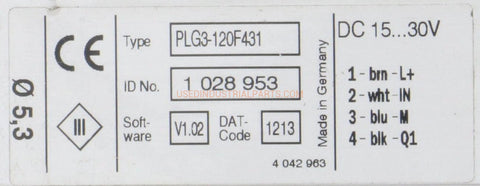 Image of Sick Pick 2 Light PLG3-120F431 Light Grid-Light Grid-AD-01-03-Used Industrial Parts