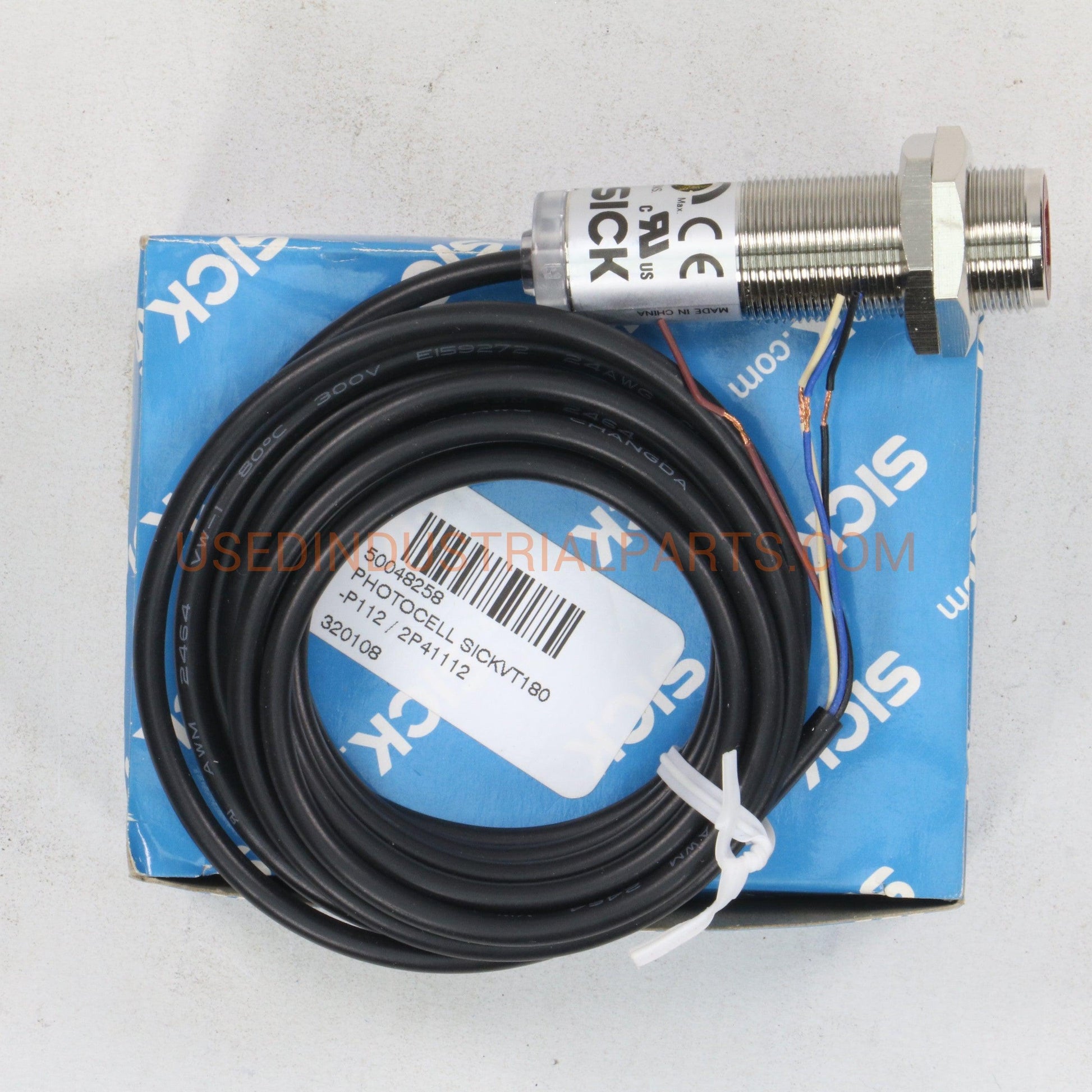 Sick VTF180-2P41112 Cylindrical Photoelectric Sensor-Photoelectric Sensor-AB-04-04-Used Industrial Parts