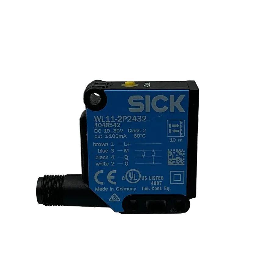 Sick WL11-2P2432 Photoelectric Retro-Reflective Sensor-Photoelectric Retro-Reflective Sensor-Used Industrial Parts
