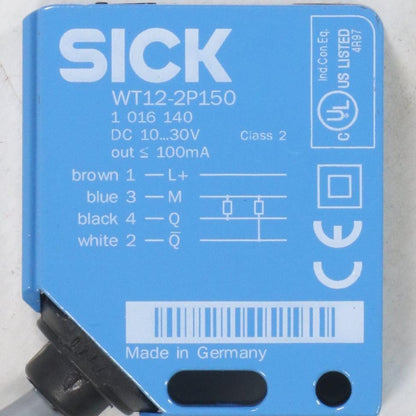 Sick WT12-2P150 Photoelectric Proximity Sensor - 1016140-Photoelectric Proximity Sensor-Used Industrial Parts