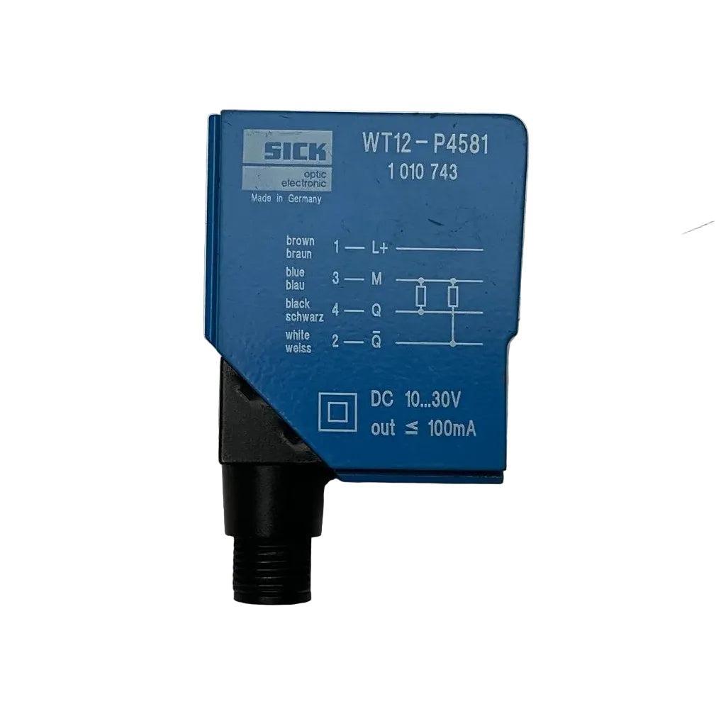Sick WT12-P4581 Photoelectric Proximity Sensor - 1010743-Photoelectric Proximity Sensor-Used Industrial Parts