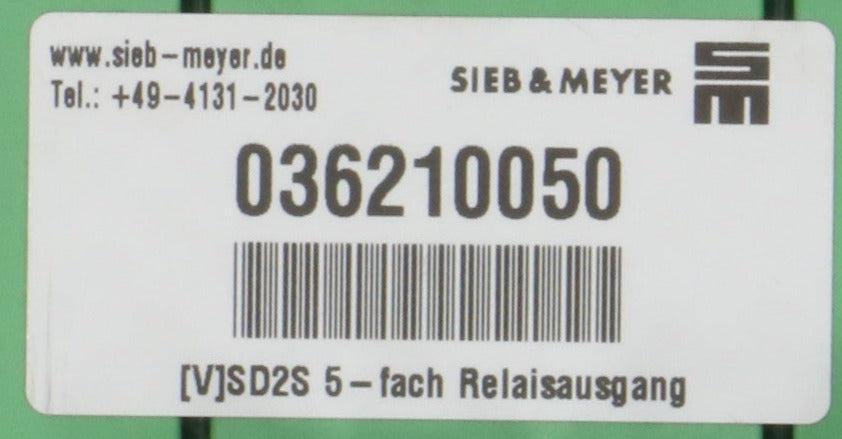 Sieb & Meyer 036210050_0 Relay Card-Relay Card-Used Industrial Parts