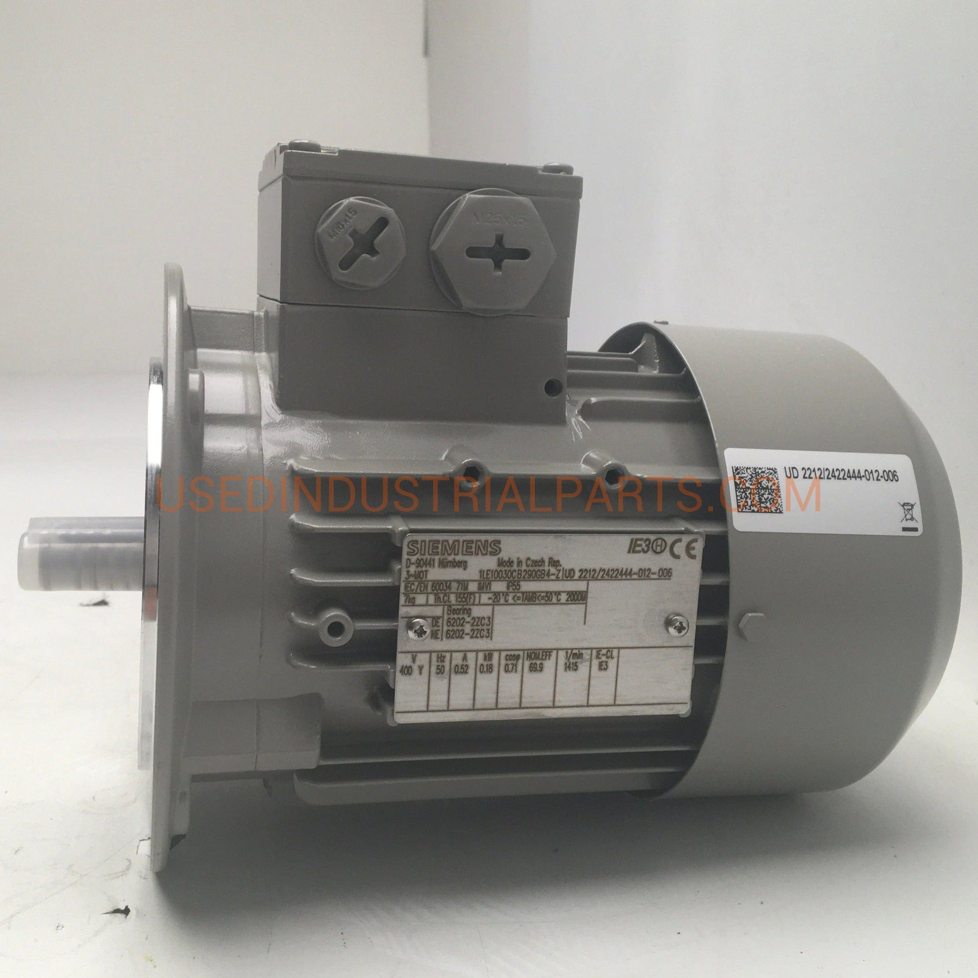 Siemens 1LE1003-0CB29-0GB-Z 3~Phase Motor 0.18kW-3~Phase Motor-EB-03-03-Used Industrial Parts