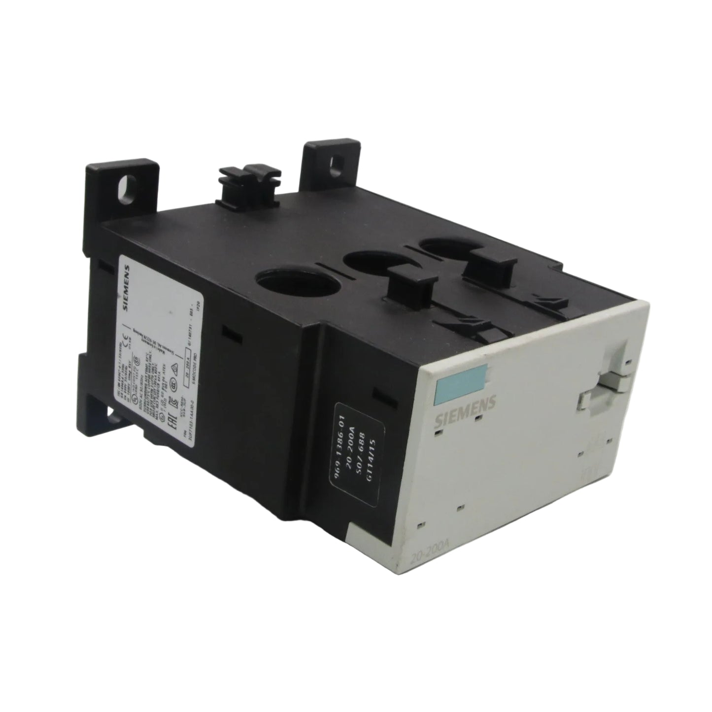 Siemens 20-200A Current Measuring Module - 3UF7103-1AA00-0-Current Measuring Module-01-AA-05-06-02-6152429423466-Used Industrial Parts