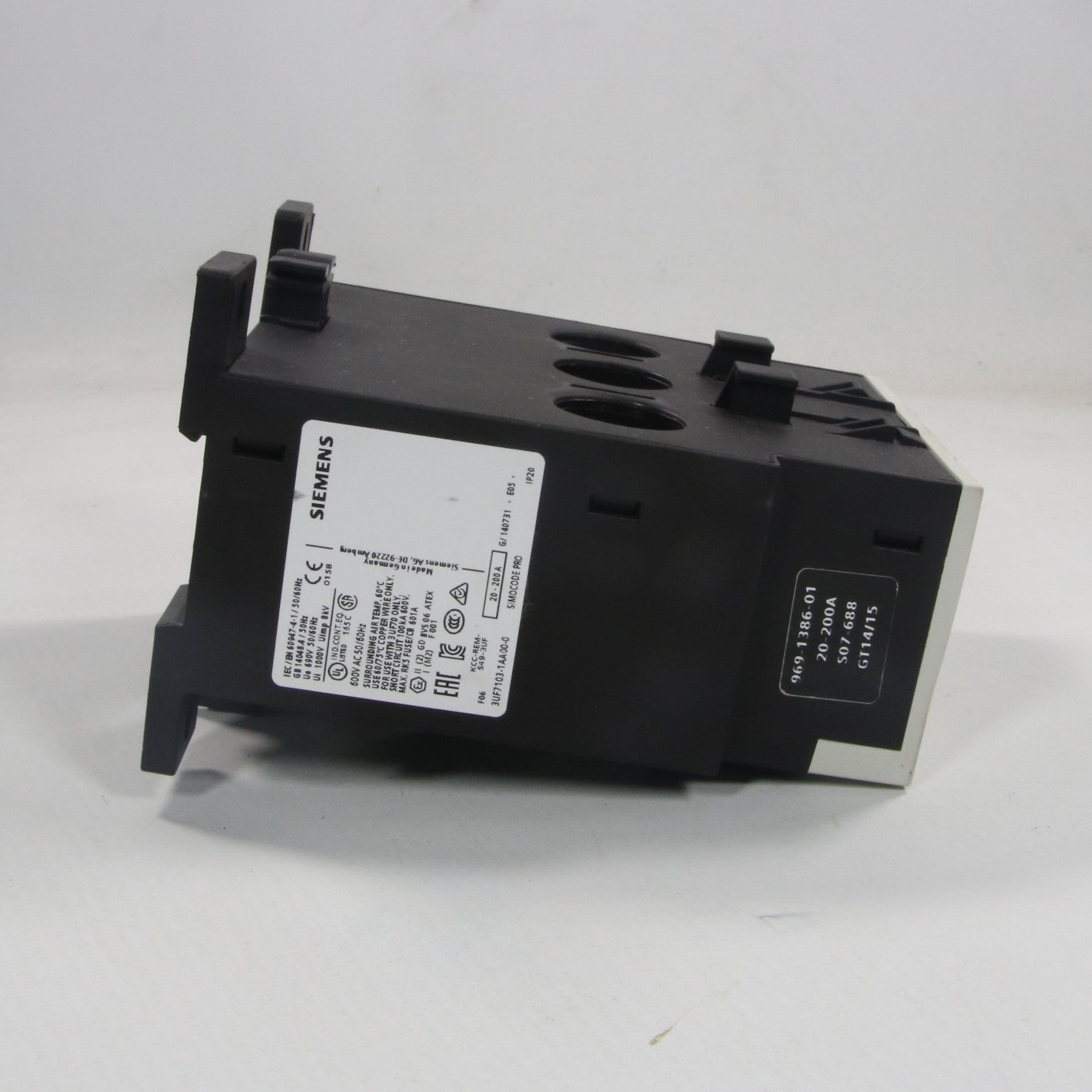 Siemens 20-200A Current Measuring Module - 3UF7103-1AA00-0-Current Measuring Module-Used Industrial Parts