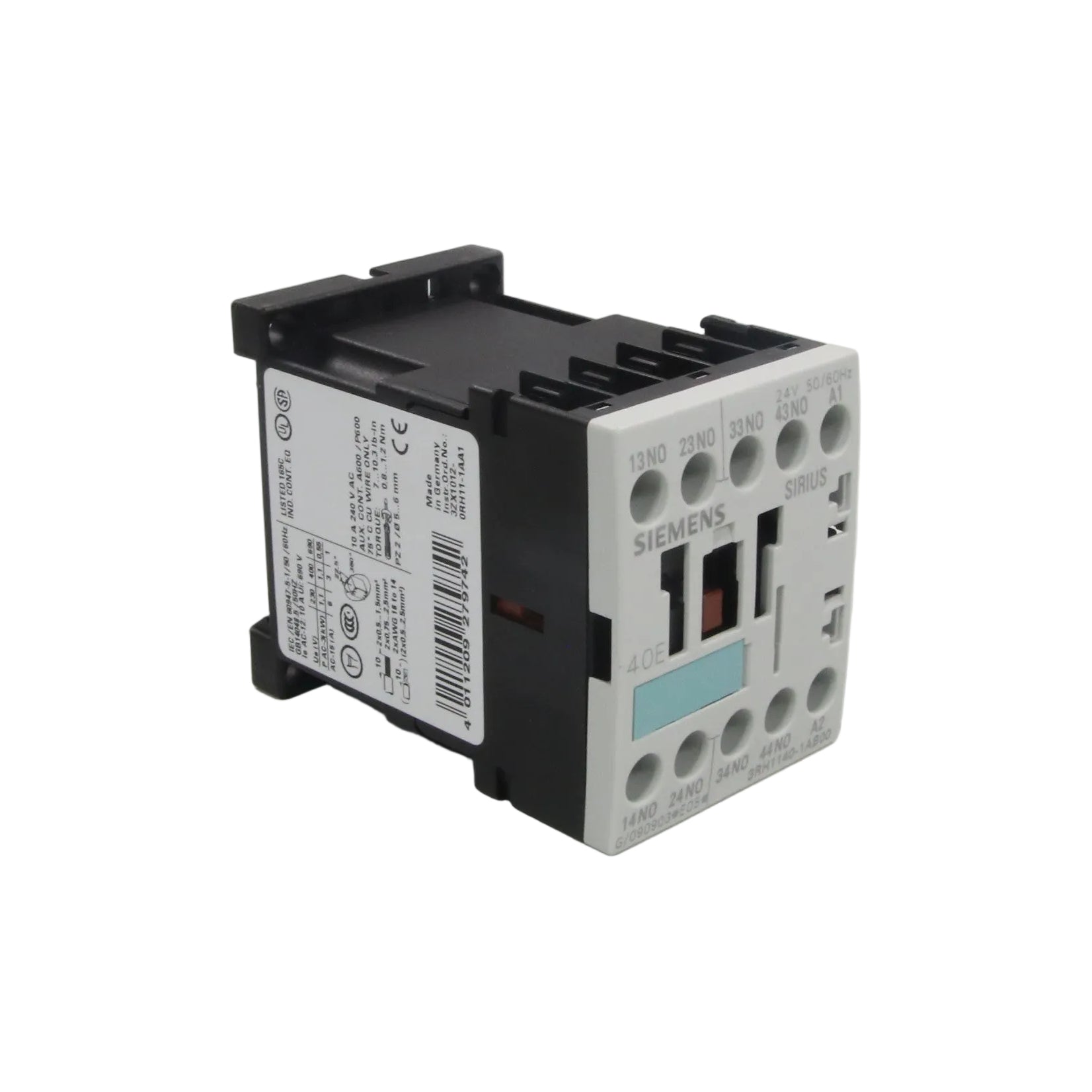 Siemens 3RH1140-1AB00 Auxiliary Contactor-Auxiliary Contactor-01-AA-05-04-06-6152429537521-Used Industrial Parts