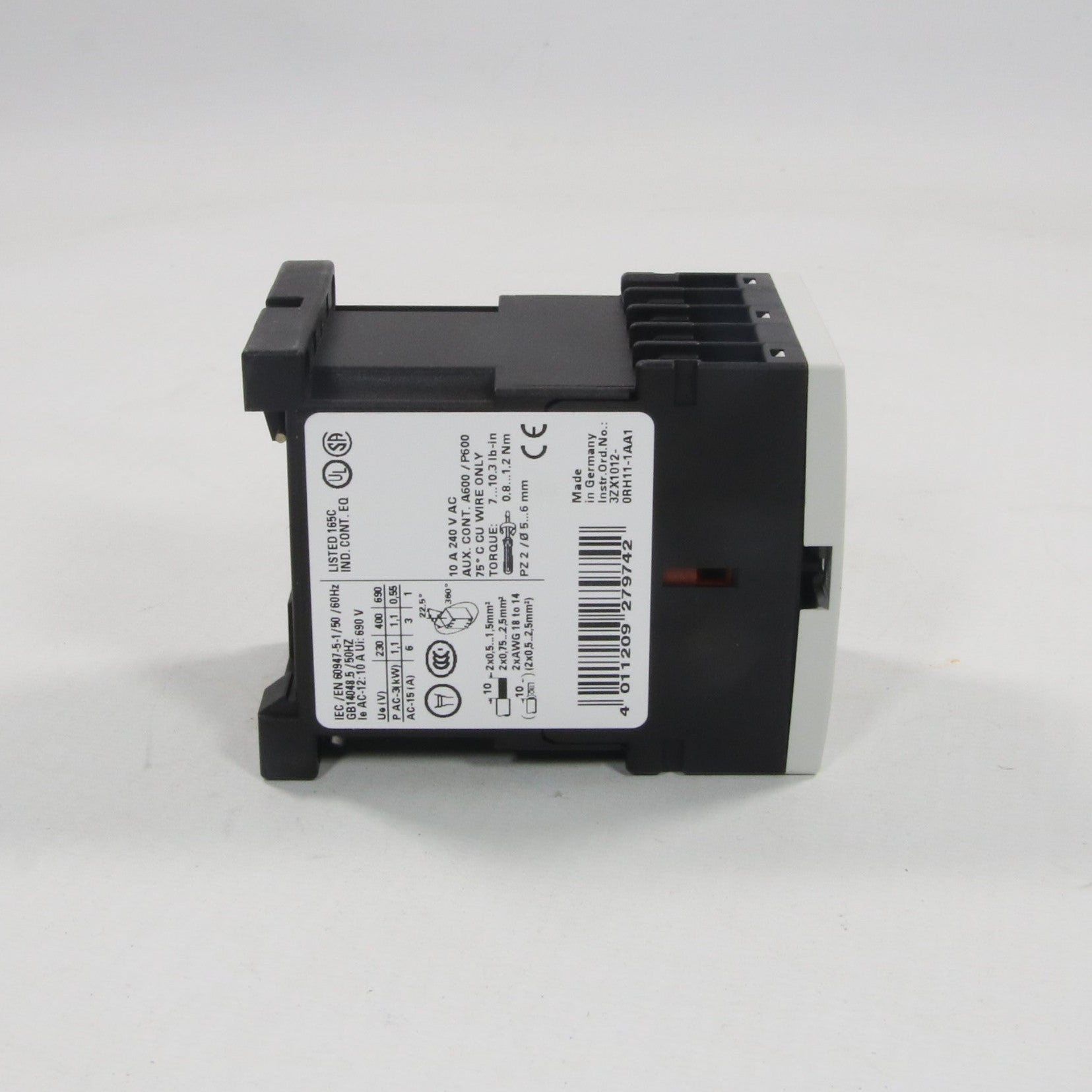 Siemens 3RH1140-1AB00 Auxiliary Contactor-Auxiliary Contactor-Used Industrial Parts