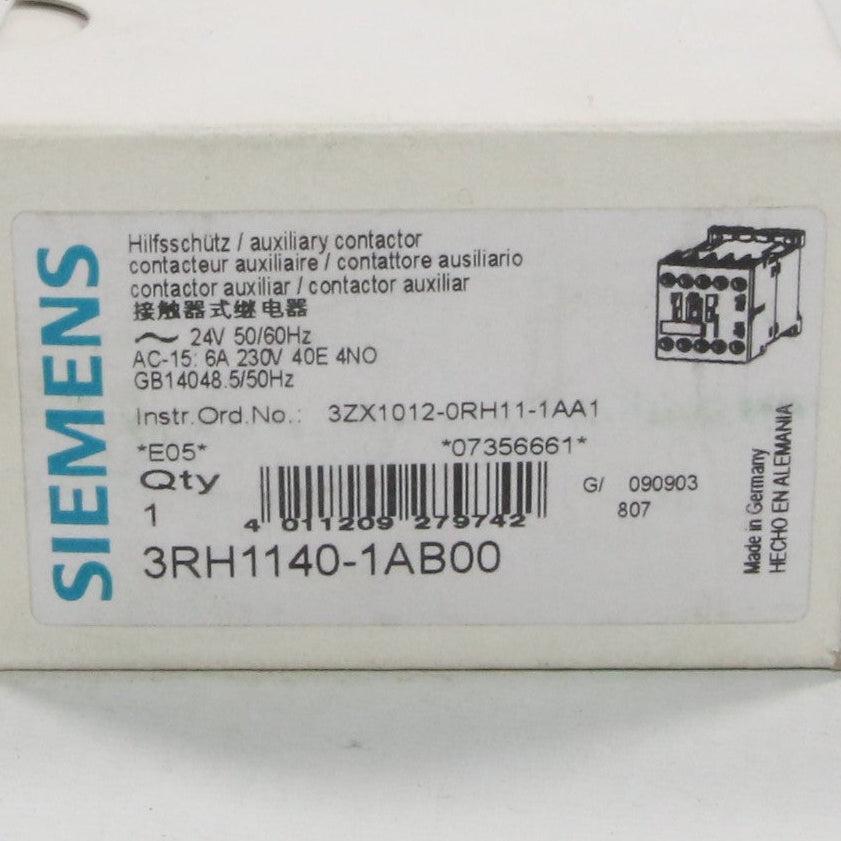 Siemens 3RH1140-1AB00 Auxiliary Contactor-Auxiliary Contactor-Used Industrial Parts