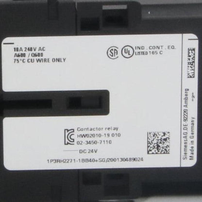 Siemens 3RH2271 1BB40 Contactor Relay-Contactor Relay-Used Industrial Parts