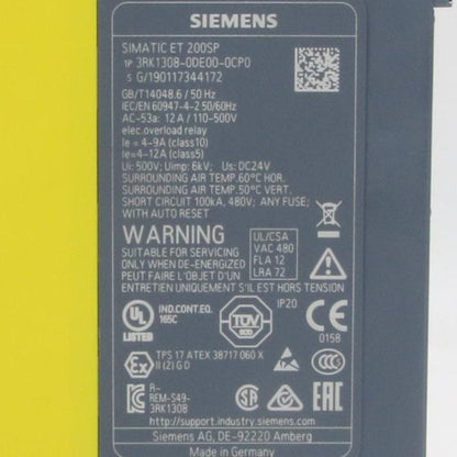 Siemens 3RK1308 0DE00 0CP0 Failsafe Reversing Starter-Failsafe Reversing Starter-Used Industrial Parts