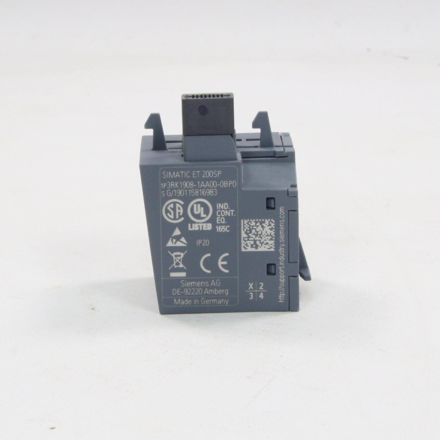 Siemens 3RK1908 1AA00 0BP0 Connection Terminal-Connection Terminal-Used Industrial Parts