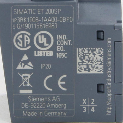 Siemens 3RK1908 1AA00 0BP0 Connection Terminal-Connection Terminal-Used Industrial Parts