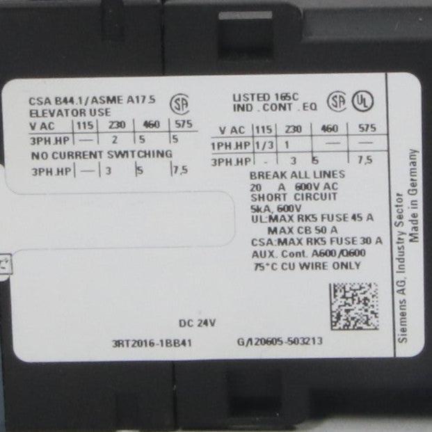 Siemens 3RT2016 1BB41 Power Contactor-Power Contactor-Used Industrial Parts