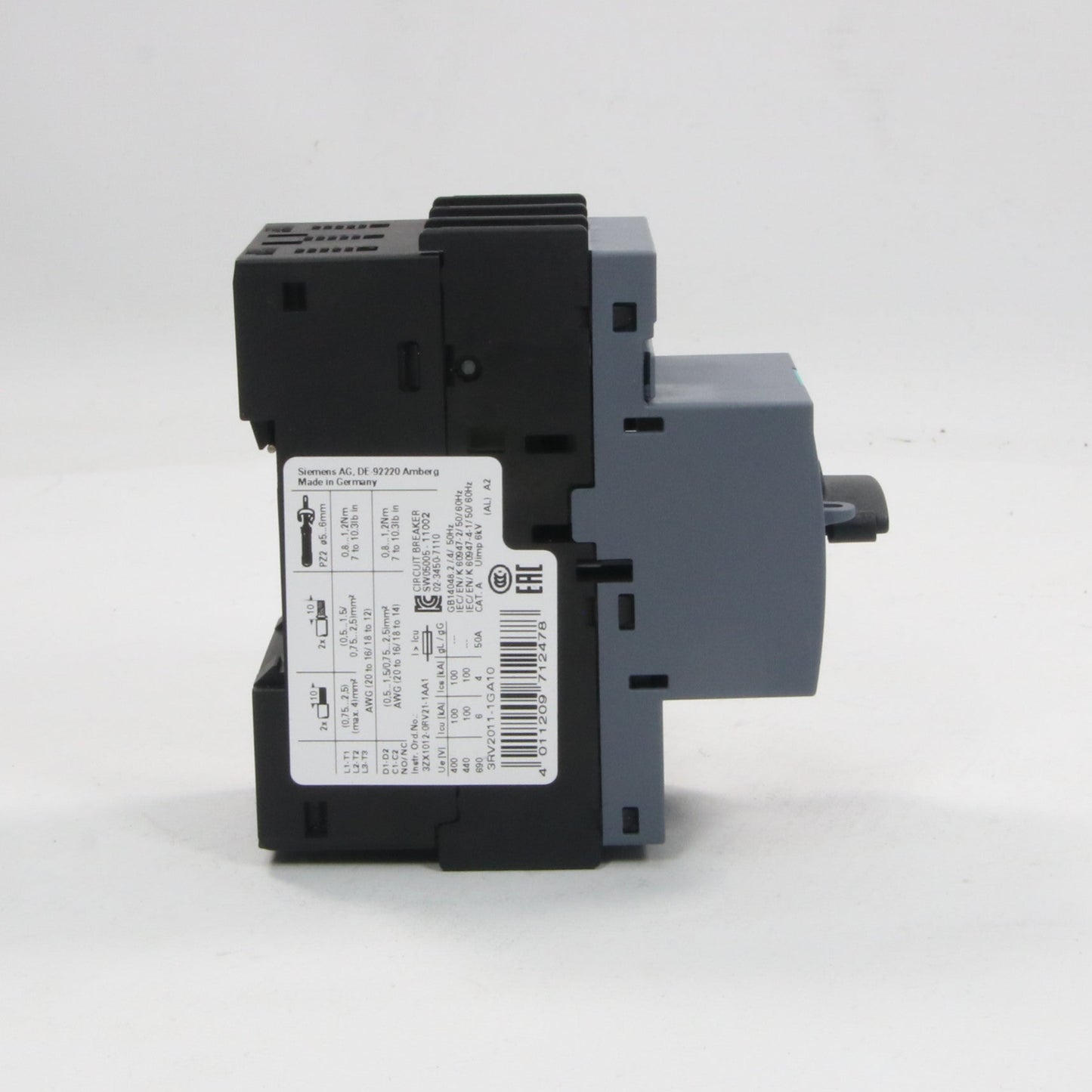 Siemens 3RV2011 1GA10 Circuit Breaker-Circuit Breaker-Used Industrial Parts