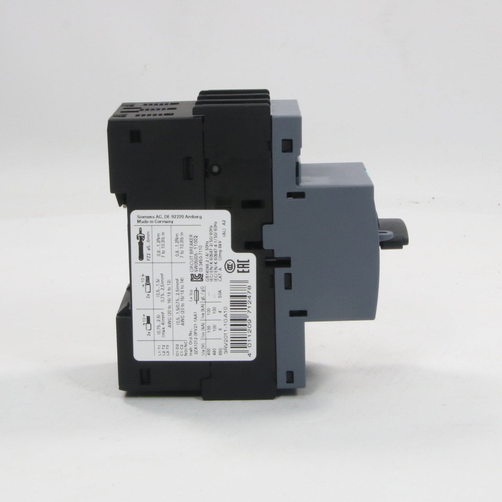 Siemens 3RV2011 1GA10 Circuit Breaker-Circuit Breaker-Used Industrial Parts