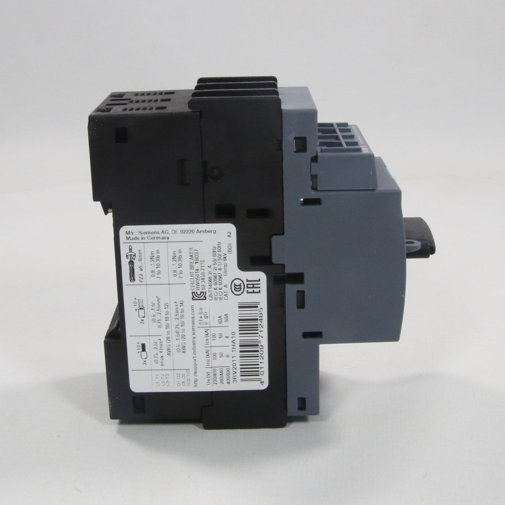 Siemens 3RV2011-1HA10 Circuit Breaker-Circuit Breaker-Used Industrial Parts