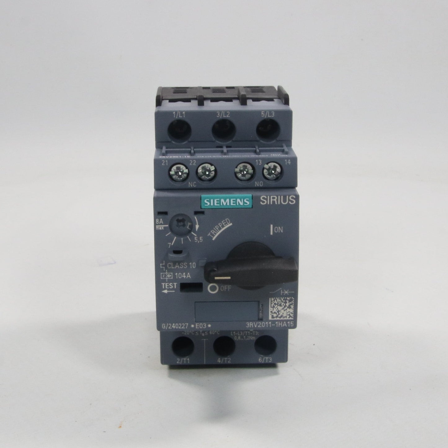Siemens 3RV2011-1HA15 Motor Circuit Breaker-Motor Circuit Breaker-Used Industrial Parts
