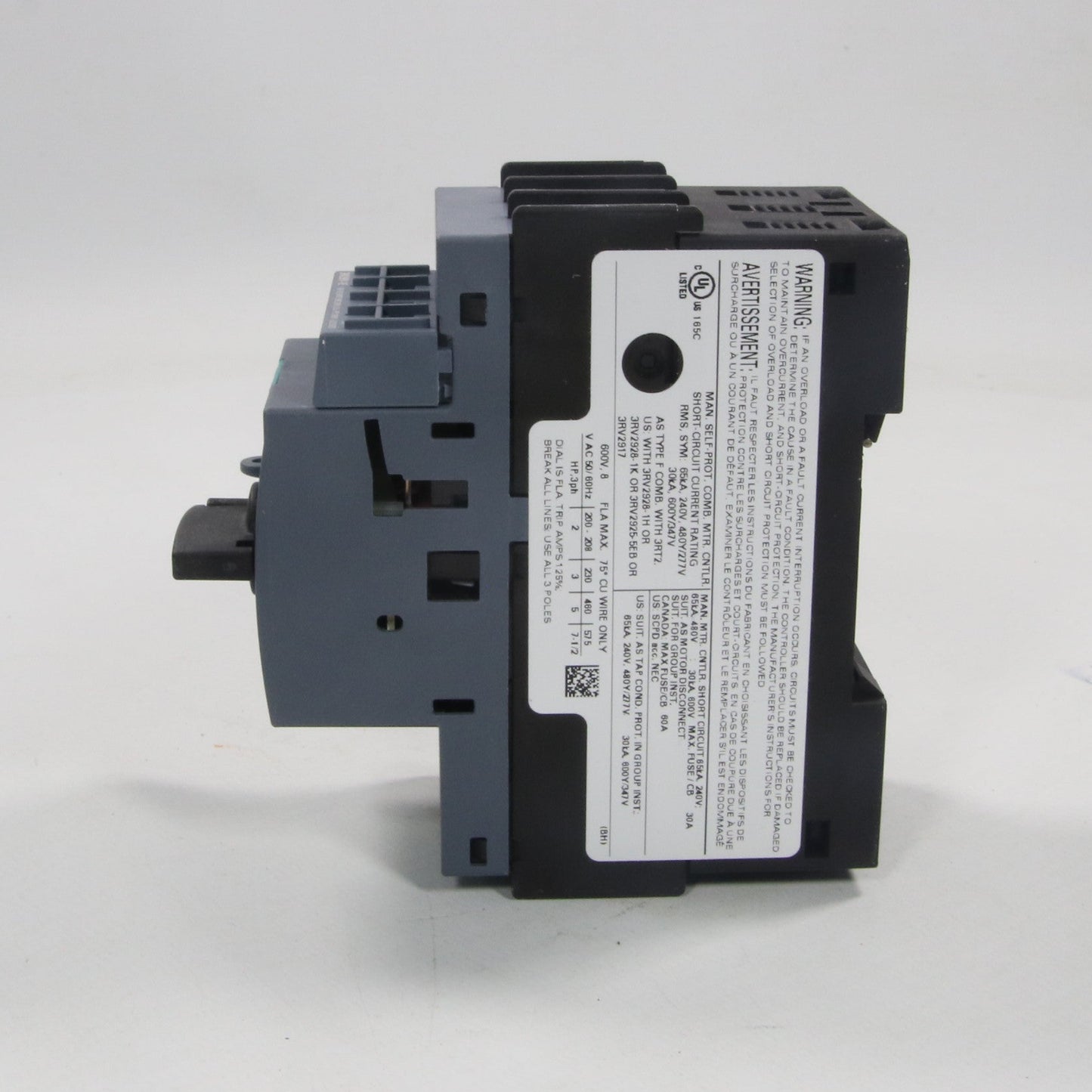 Siemens 3RV2011-1HA15 Motor Circuit Breaker-Motor Circuit Breaker-Used Industrial Parts