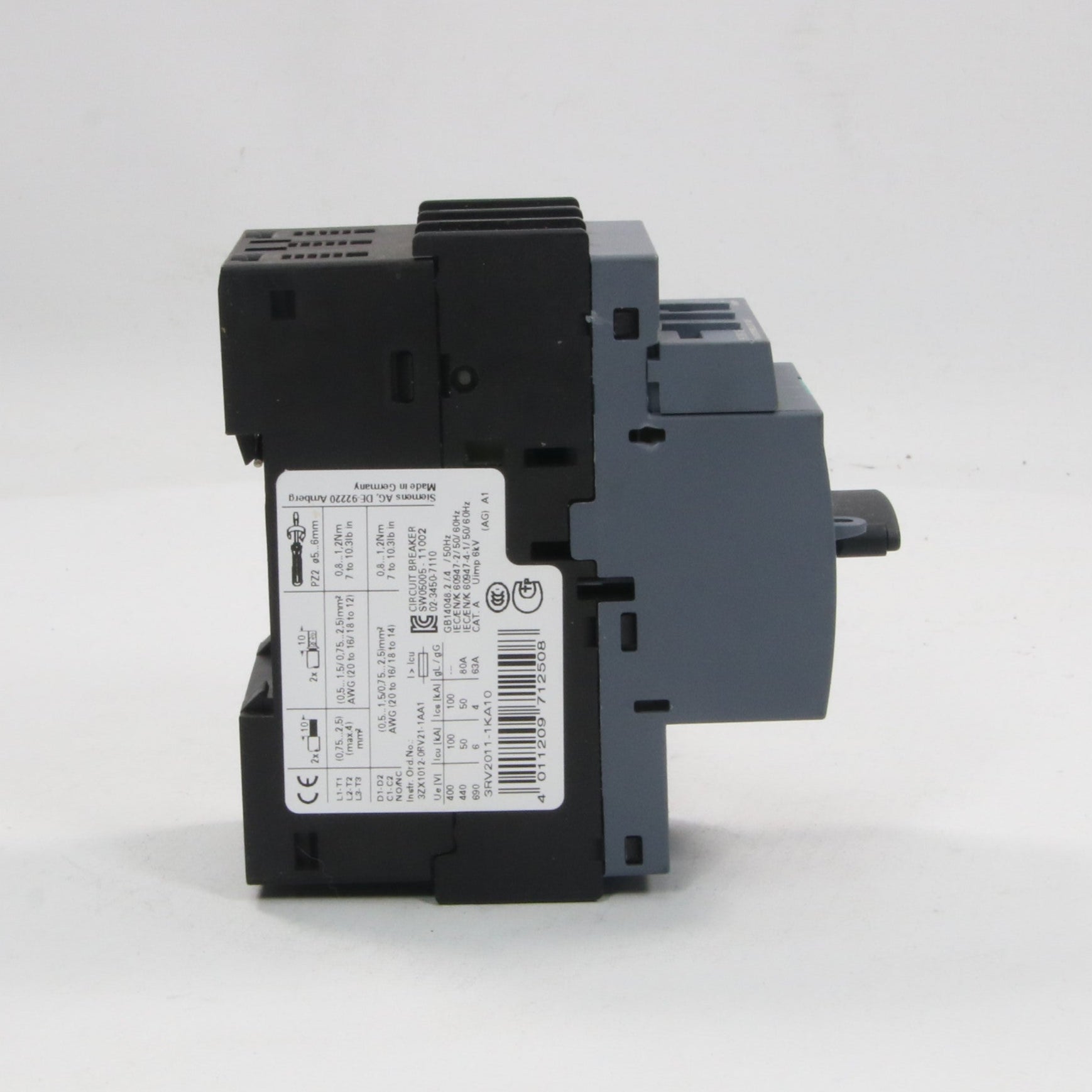 Siemens 3RV2011 1KA10 Circuit Breaker-Circuit Breaker-Used Industrial Parts