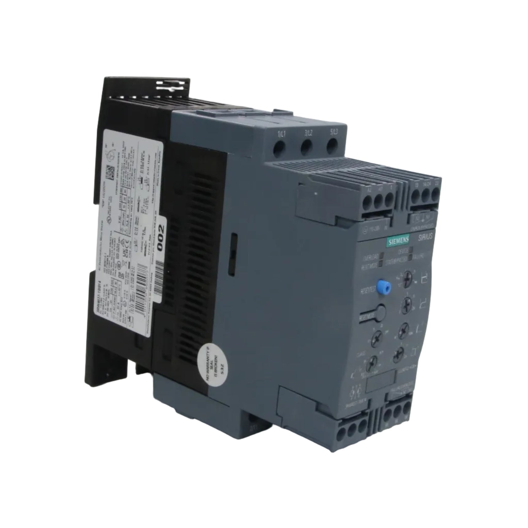 Siemens 3RW4037-1BB14 AC Semiconductor Motor Starter-AC Semiconductor Motor Starter-CC-02-05-05-6152428692689-Used Industrial Parts