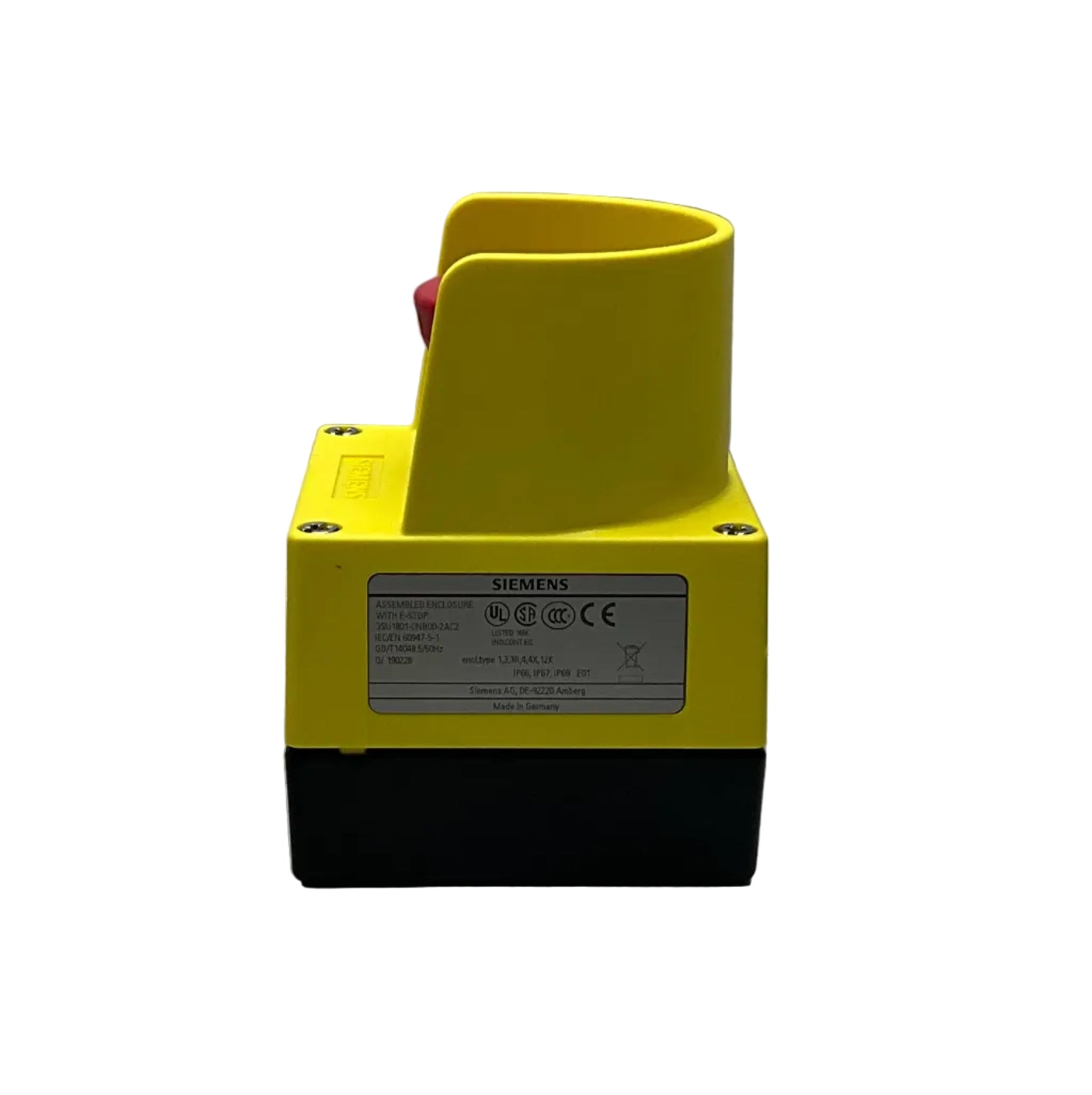 Siemens 3SU1801-0NA00-2AC2 Emergency Stop Push Button-Emergency Stop Push Button-Used Industrial Parts