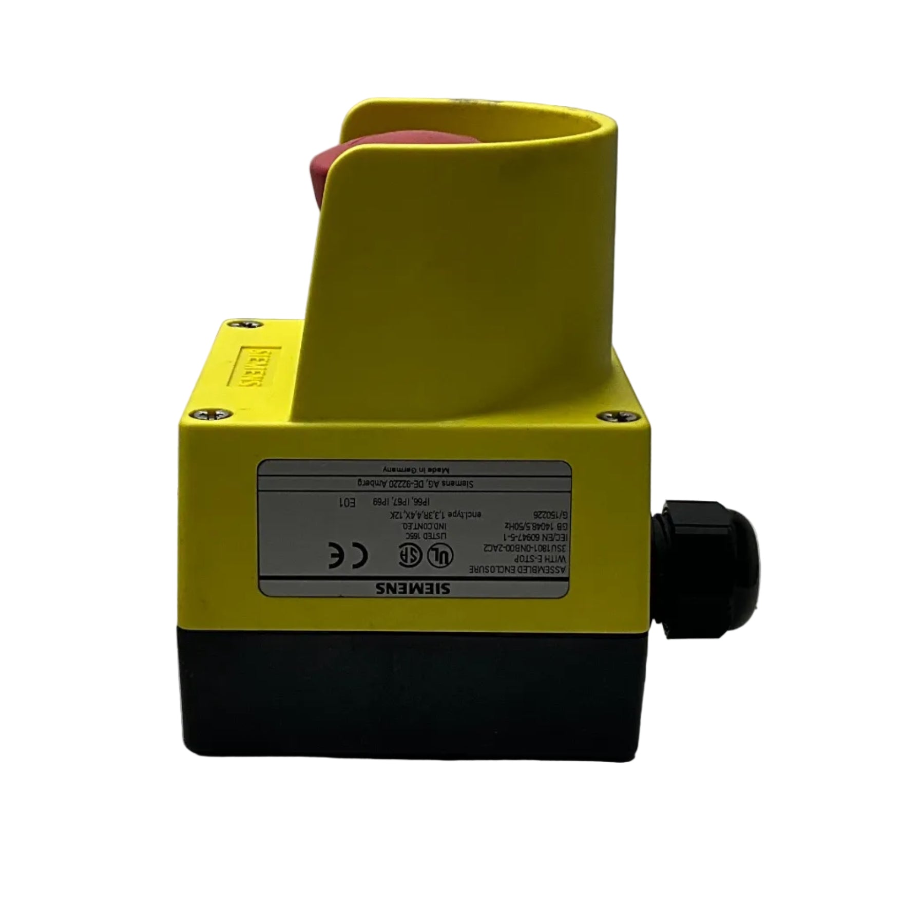 Siemens 3SU1801-0NB00-2AC2 Emergency Stop Push Button-Emergency Stop Push Button-Used Industrial Parts
