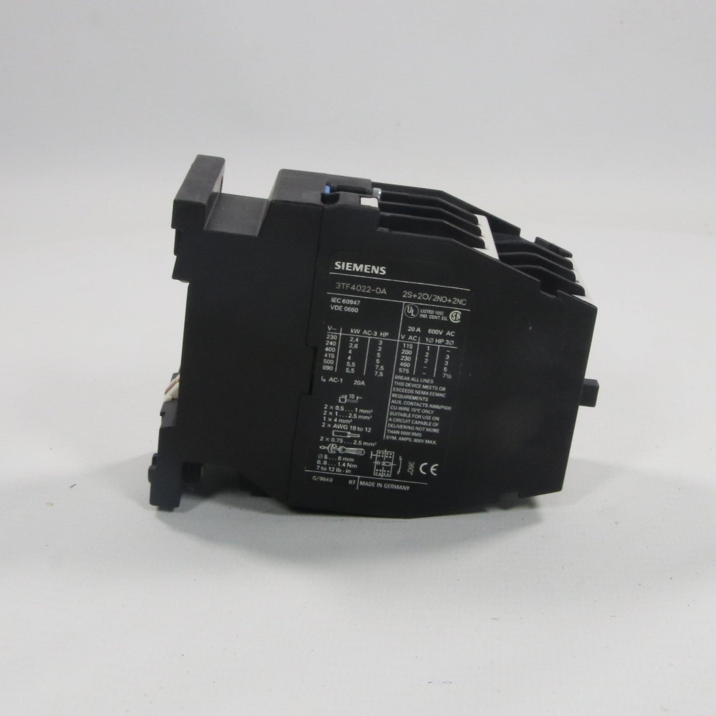 Siemens 3TF40 22-0AP0 Contactor-Contactor-Used Industrial Parts