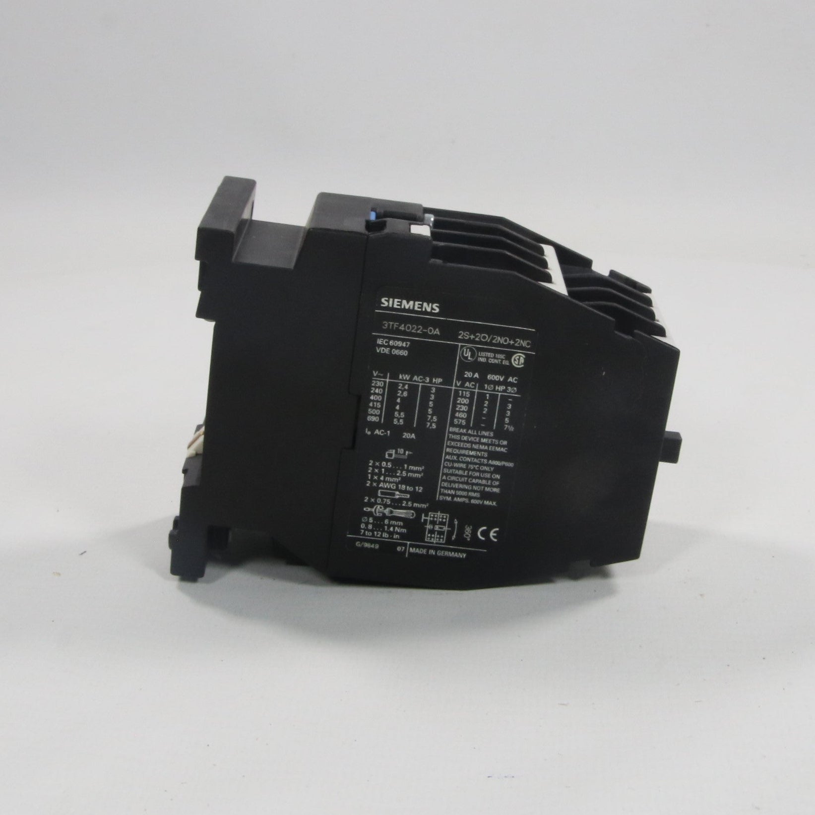 Siemens 3TF40 22-0AP0 Contactor-Contactor-Used Industrial Parts
