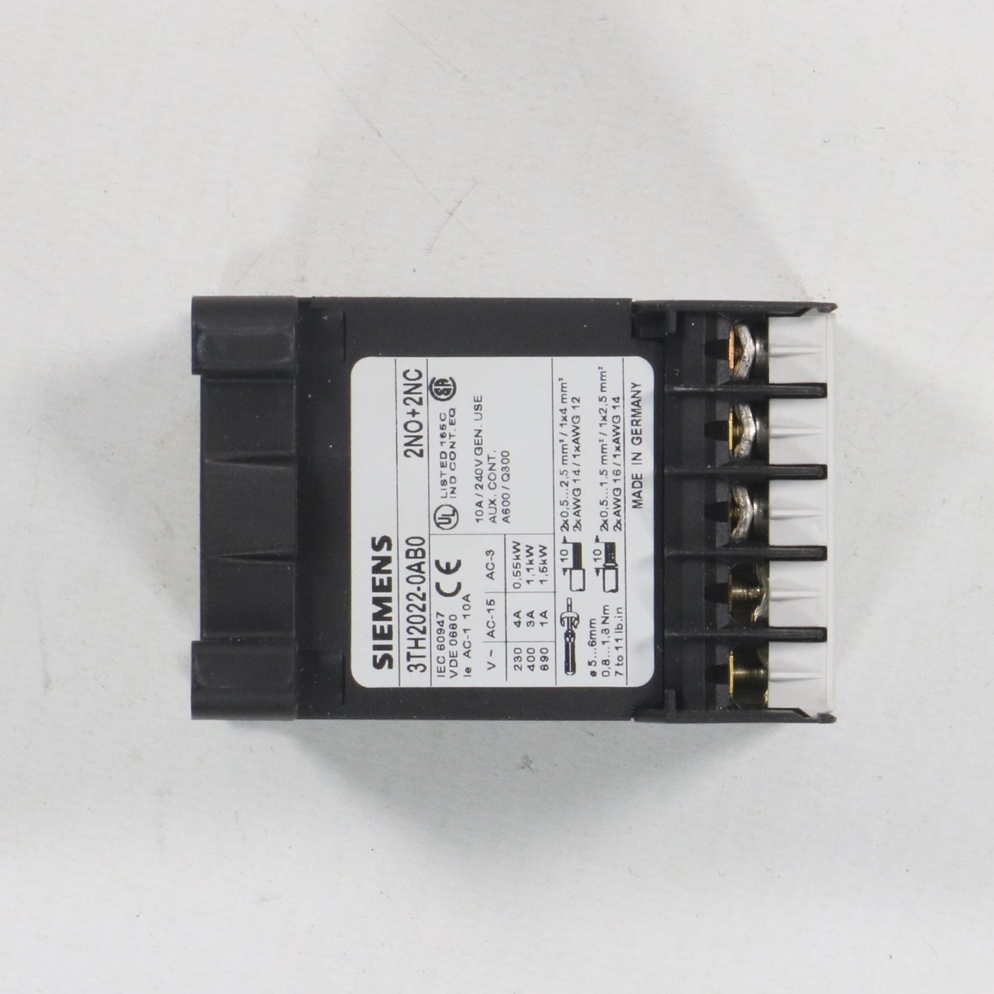 Siemens 3TH20 22-0AB0 Control Relay-Control Relay-Used Industrial Parts