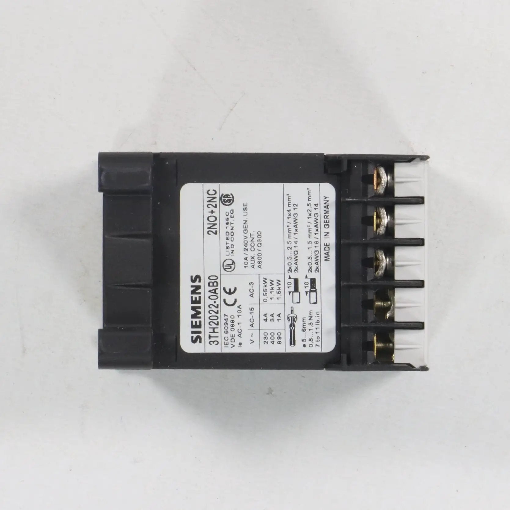 Siemens 3TH20 22-0AB0 Control Relay-Control Relay-Used Industrial Parts
