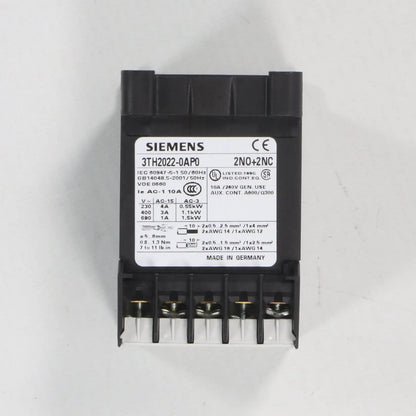 Siemens 3TH20 22-0AP0 Control Relay-Control Relay-Used Industrial Parts