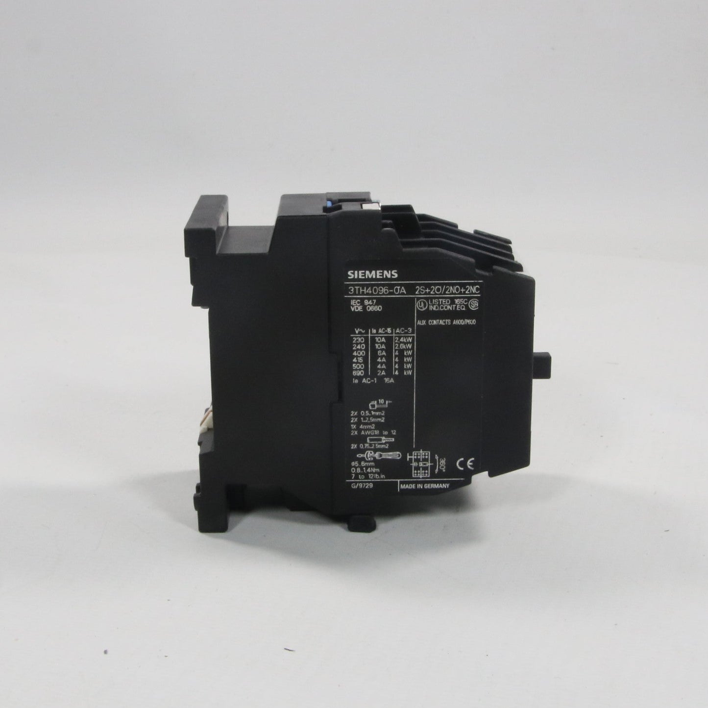 Siemens 3TH40 96-0AP0 Control Relay-Control Relay-Used Industrial Parts