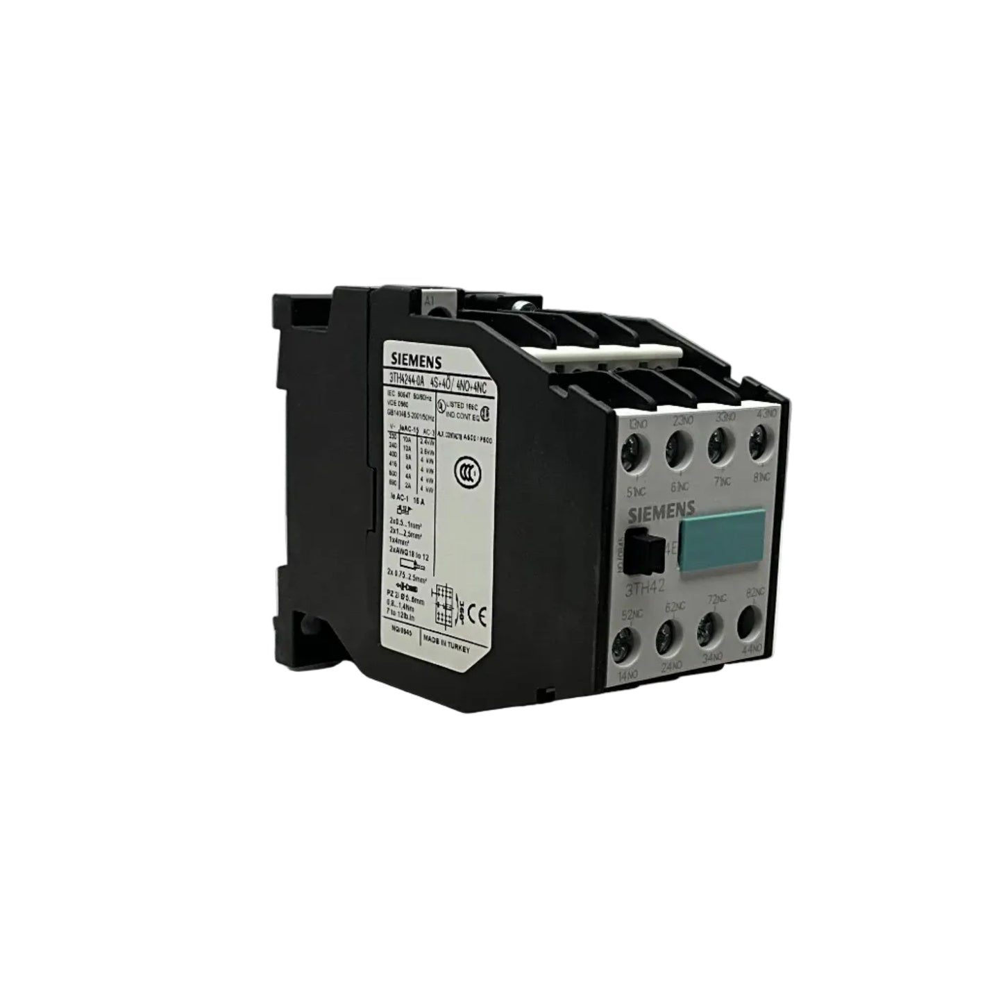 Siemens 3TH42 44-0AP0 Contactor Relay-Contactor Relay-01-AB-02-10-03-6152429783775-Used Industrial Parts