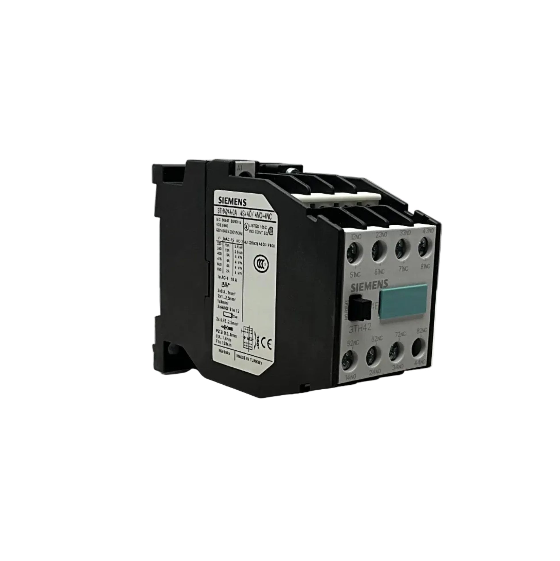 Siemens 3TH42 44-0AP0 Contactor Relay-Contactor Relay-01-AB-02-10-03-6152429783775-Used Industrial Parts