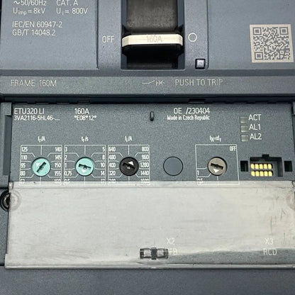 Siemens 3VA2116-5HL46-0AA0 Circuit Breaker with ETU320LI Trip Unit-Circuit Breaker-Used Industrial Parts