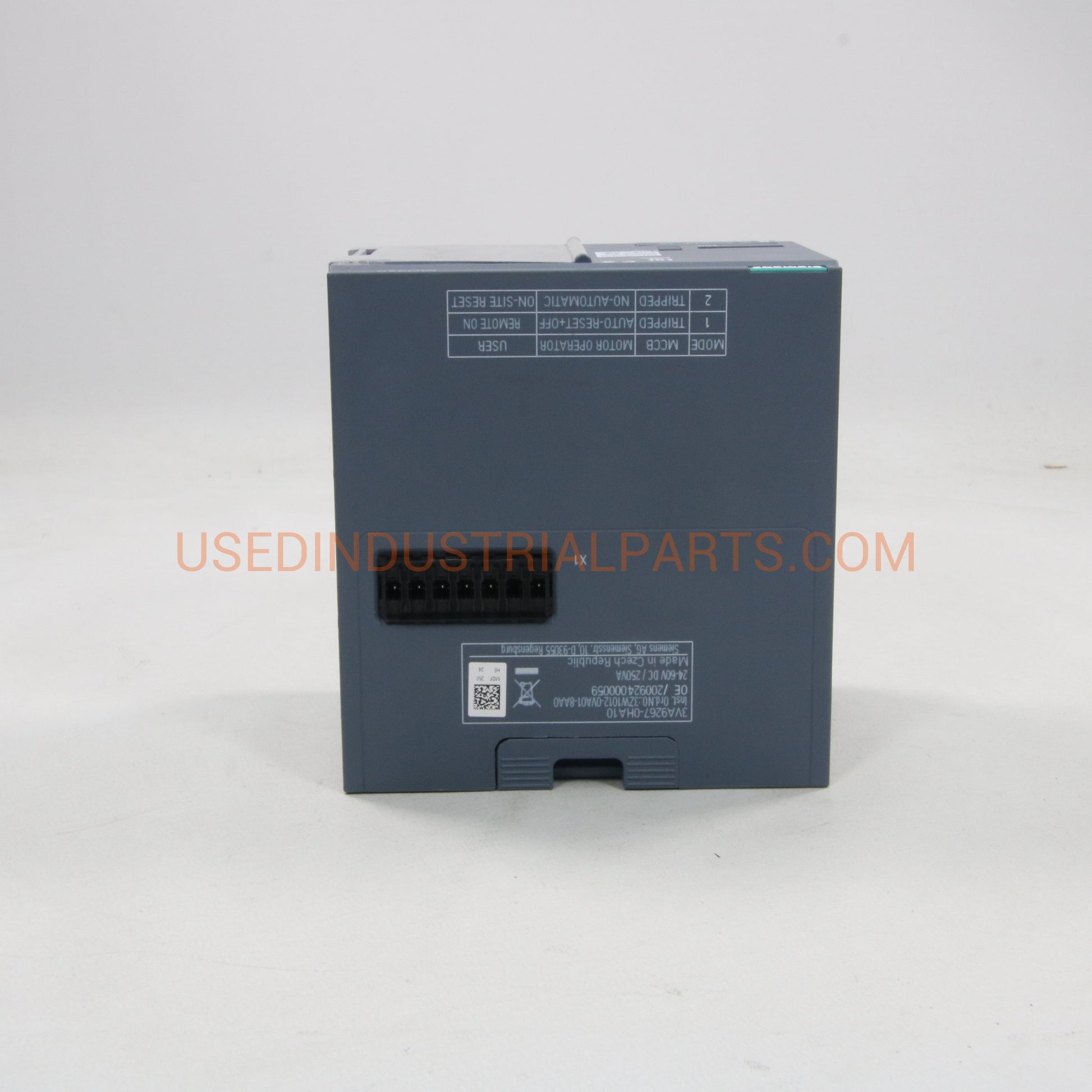 Siemens 3VA9267-0HA10 Motor Operator-Motor Operator-AD-02-02-Used Industrial Parts