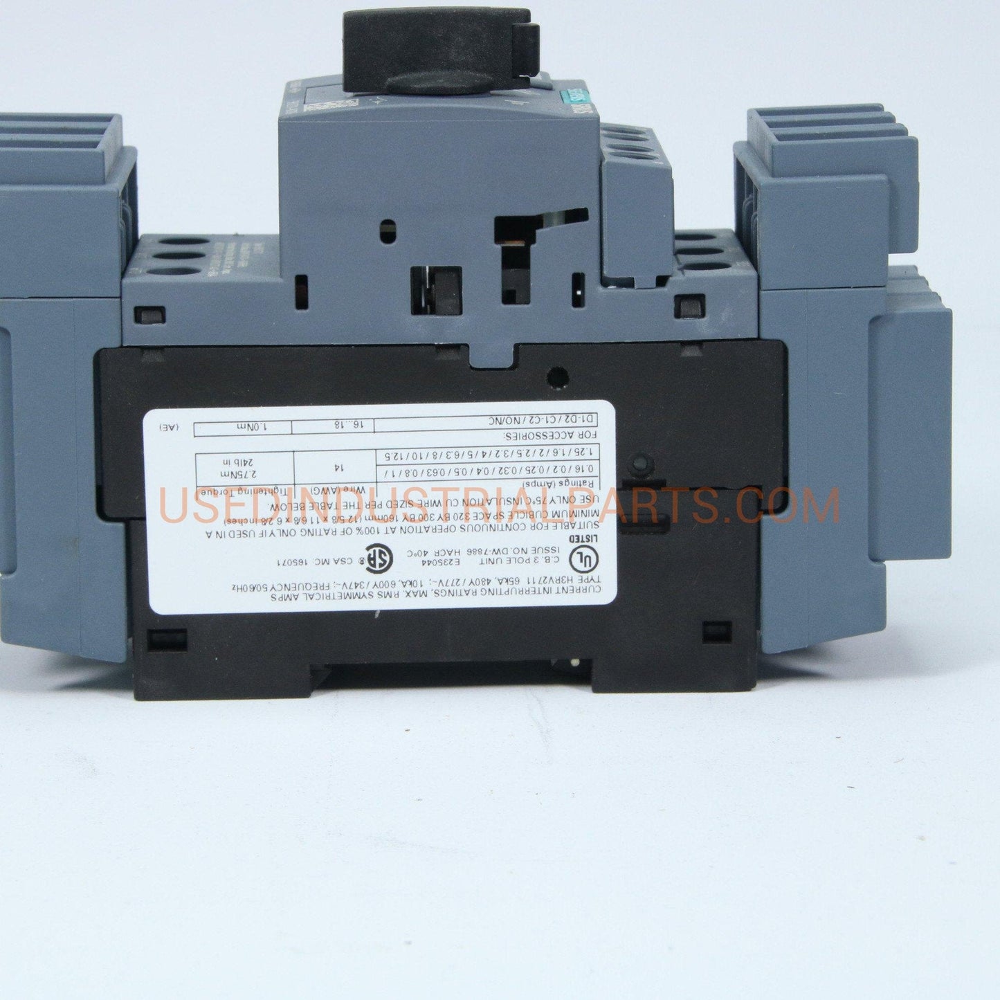 Siemens 3rv2711-1kd10 12.5amp 3pole Circuit Breaker XLNT Takeout-Electric Components-AA-01-04-Used Industrial Parts