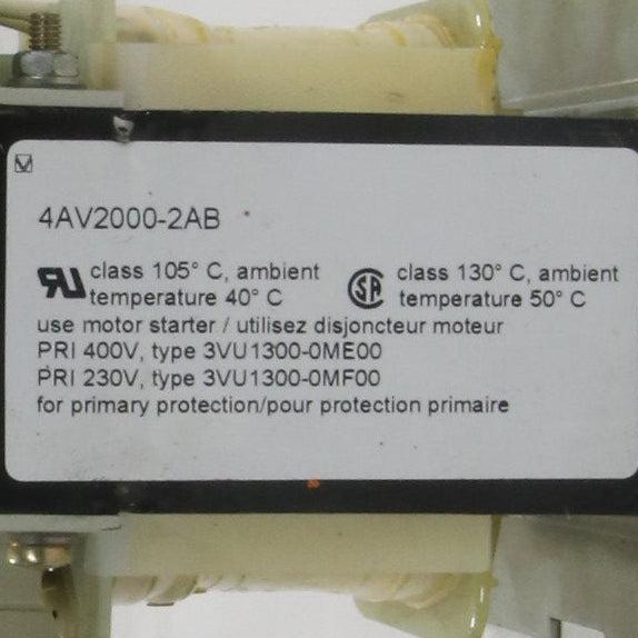 Siemens 4AV2000-2AB Rectifier Unit-Rectifier Unit-Used Industrial Parts