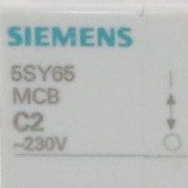 Siemens 5SY6502-7 Miniature Circuit Breaker-Miniature Circuit Breaker-Used Industrial Parts