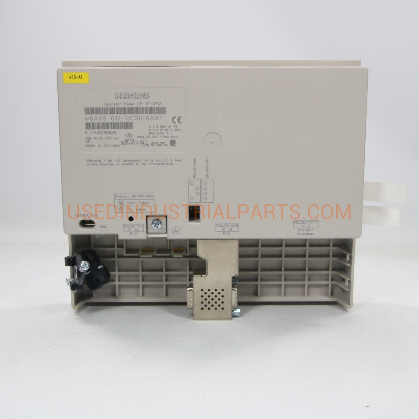 Siemens 6AV3 617-1JC30-0AX1 Operator Panel OP17-DP12-Operator Panel-AC-02-07-Used Industrial Parts