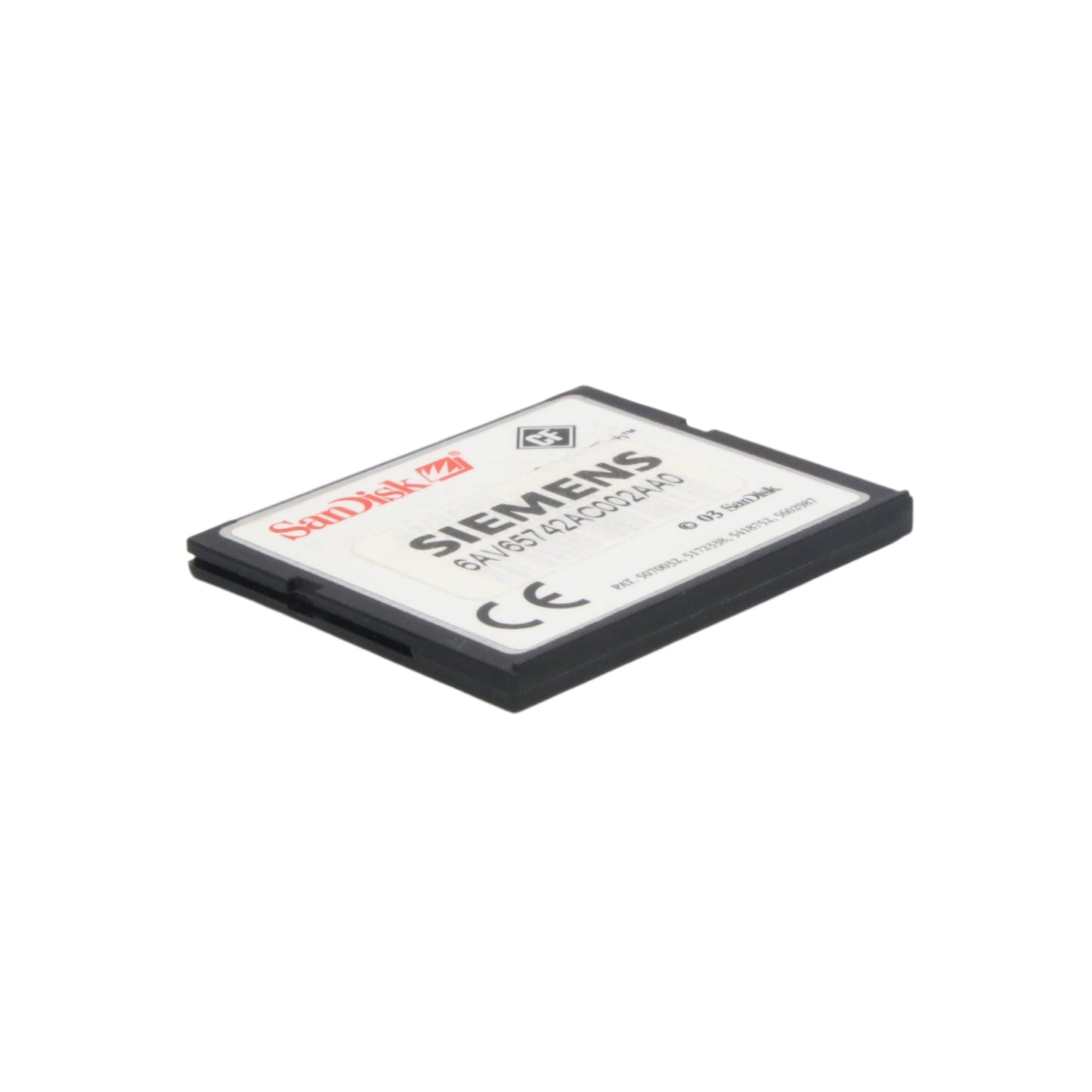 Siemens 6AV6574 2AC00 2AA0 32MB Compact Flash Card-Compact Flash Card-Used Industrial Parts