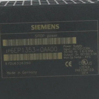 Siemens 6EP1353-0AA00 Stabilized Switched-Mode Power Supply-Stabilized Switched-Mode Power Supply-Used Industrial Parts