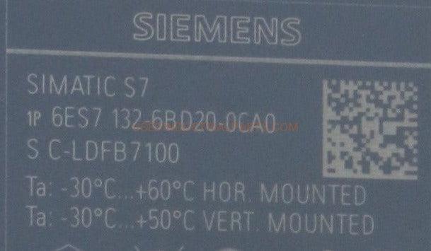 Siemens 6ES7 132-6BD20-0CA0 Digital Output Module-Digital Output Module-AC-06-04-Used Industrial Parts