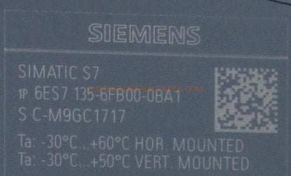 Siemens 6ES7 135-6FB00-0BA1 Analog Output Module-Analog Output Module-AC-06-04-Used Industrial Parts