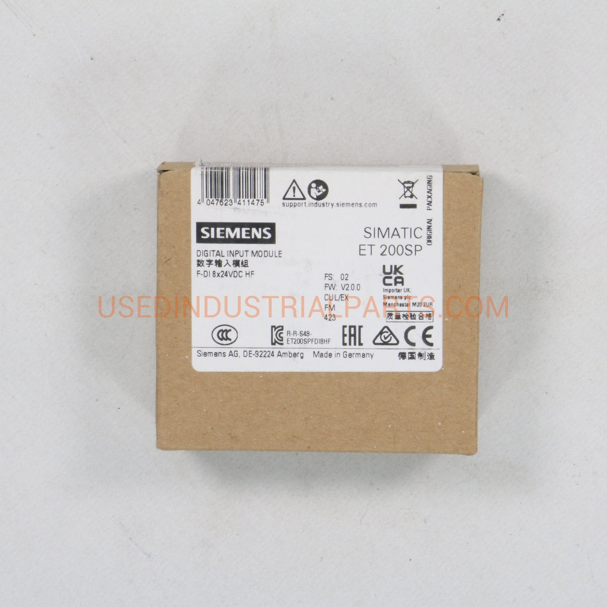 Siemens 6ES7 136 6BA01 0CA0 ET 200SP Digital Input Module-Digital Input Module-Used Industrial Parts