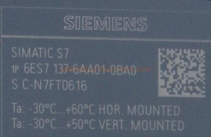 Siemens 6ES7 137-6AA01-0BA0 Communication Module-Communication Module-AC-06-03-Used Industrial Parts