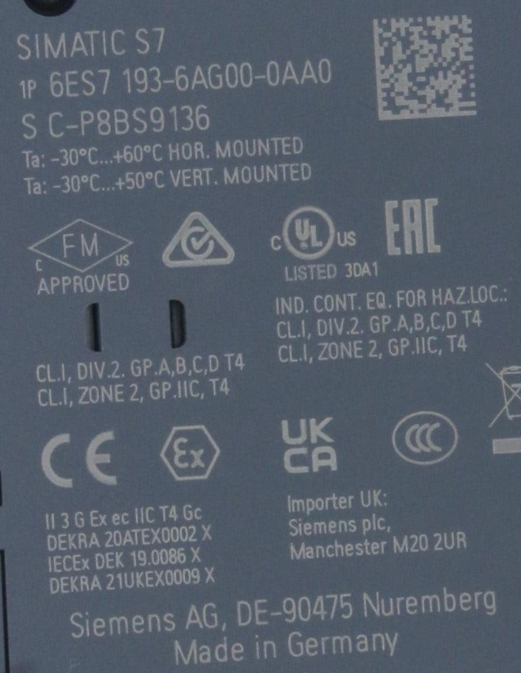 Siemens 6ES7 193 6AG00 0AA0 Bus Adapter-Bus Adapter-Used Industrial Parts