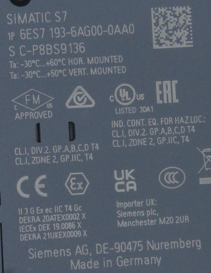 Siemens 6ES7 193 6AG00 0AA0 Bus Adapter-Bus Adapter-Used Industrial Parts